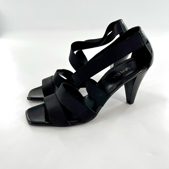 VANELi  black open toe Strappy Rubber heel sandals size 11 M - Picture 9 of 12